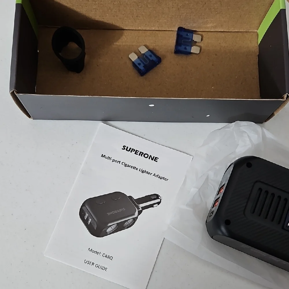 Black High Power Socket Adapter